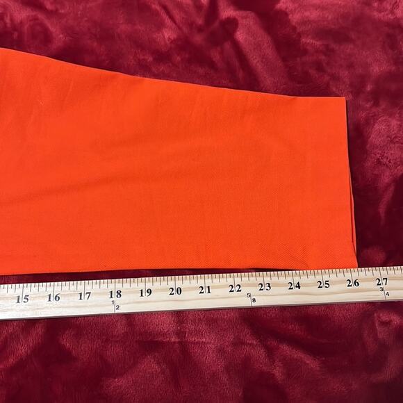 Anne Klein Orange Cropped Ankle Textured Pants Size 10 - Picture 9 of 9